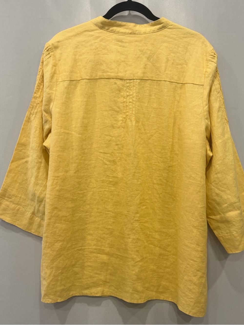 JM Collection Women’s Yellow Embroidered Tunic Top 3/4 Sleeve Size 18W NWT - Picture 12 of 14